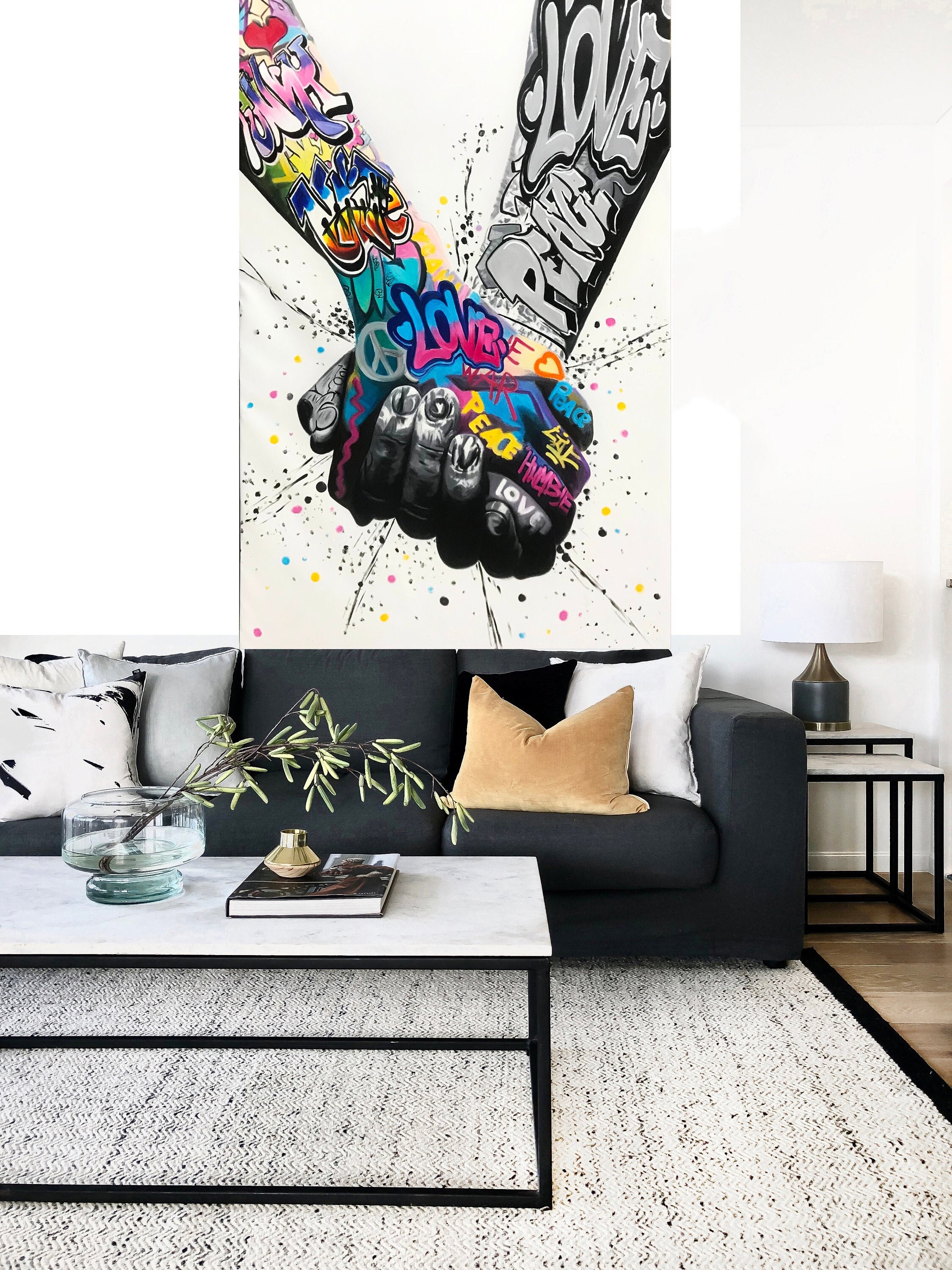 Amazon.com: ZXHYWYM Palm Trees Canvas Wall Art 5 Pieces