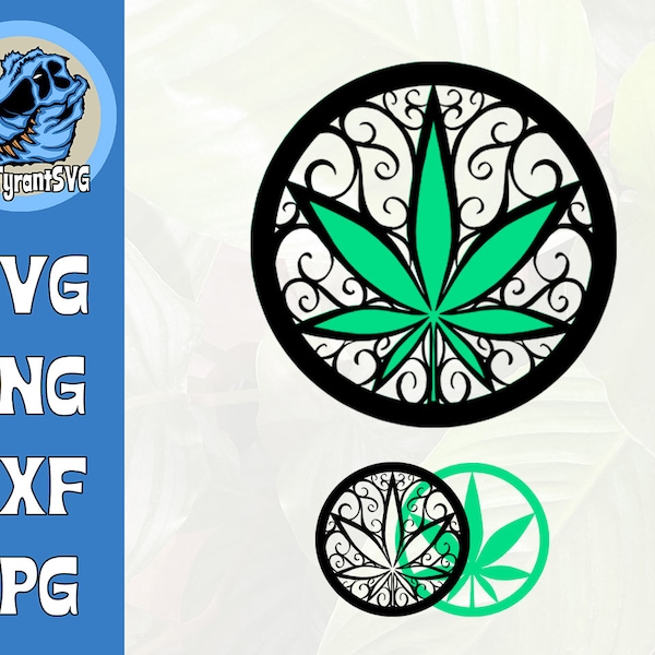Marijuana Leaf SVG - Cannabis Leaf SVG