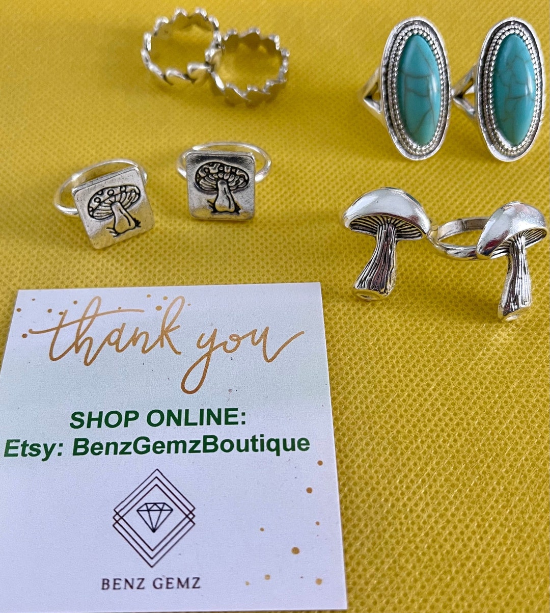 Turquoise Rings, Western Style Stackable Rings With Turquoise in ...