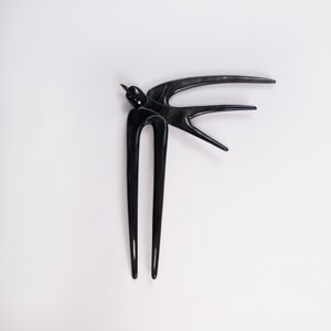 Handmade Hair Fork Horn Horn 2 Prongs Hair Fork For Women Swallow Hair Stick For Buns Hair Fork For Long Hair  Hair Pin For Women