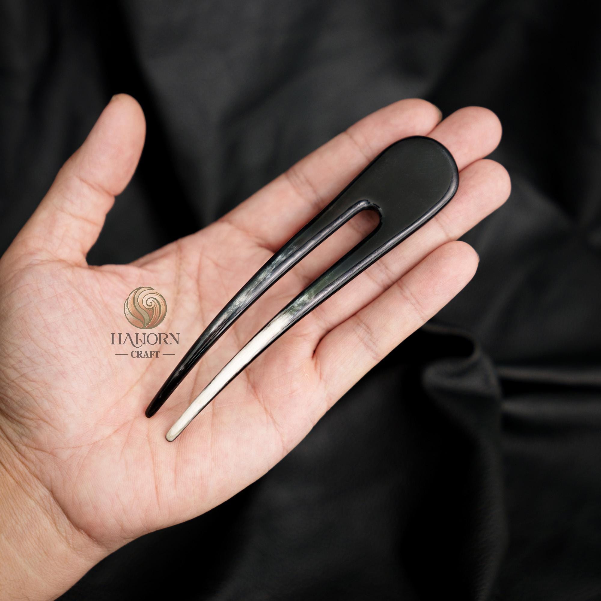 Wavy Horn Hair Fork for Women Hair Stick for Buns Hair 