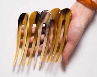 Set of 5 Horn 2 Prongs Hair Fork Hair Stick For Buns Hair Sticks For Long Hair Hair Accessories Hair Pin For Women