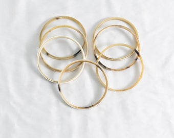 Set of 7 Horn Bangle Bracelets for women Stacking Bracelets For Women Gifts For Her