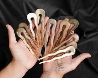 Set of 10 Horn 2 Prongs Hair Fork For Women Hair Stick For Buns Hair Sticks For Long Hair Hair Accessories Hair Pin For Women