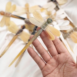 Dragonfly Hair Stick For Buns Horn Hair Sticks For Women Hair Sticks For Long Hair Hair Accessories Hair Pick For Women