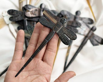 Dragonfly Hair Stick For Buns Hair Horn Hair Sticks For Women Sticks For Long Hair Hair Accessories Hair Pick For Women