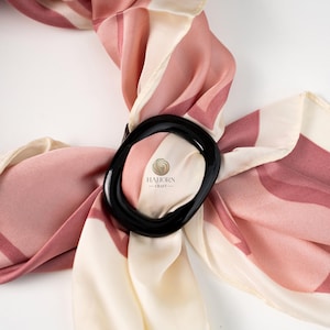 Anneau De Foulard En Corne Fait Main - 4 Cm - Accessoire Unique Et Artisanal