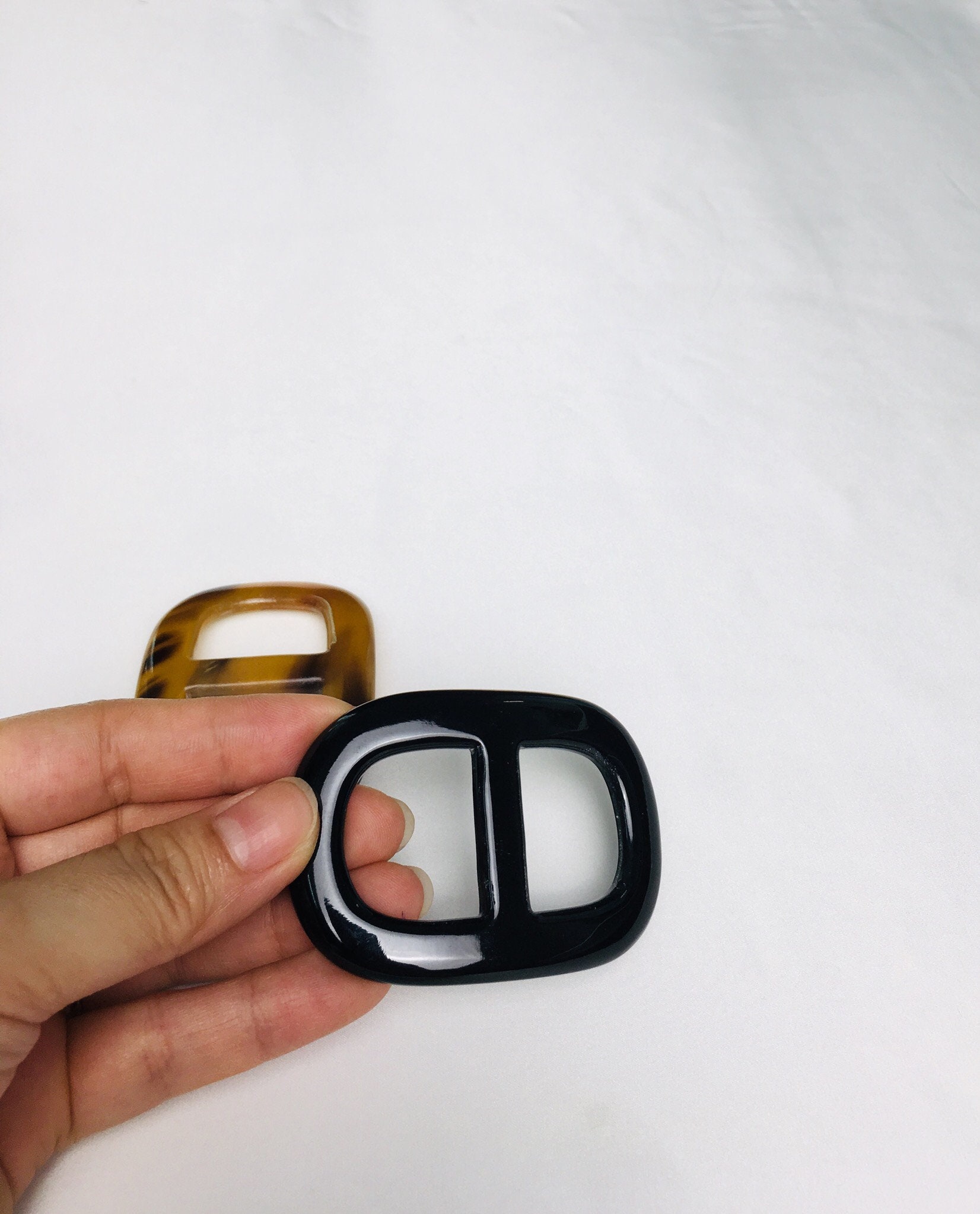 Buffalo Horn Scarf Rings Clip Slides For Women Medium Size 5.5 X 3.1 cm -  Yahoo Shopping