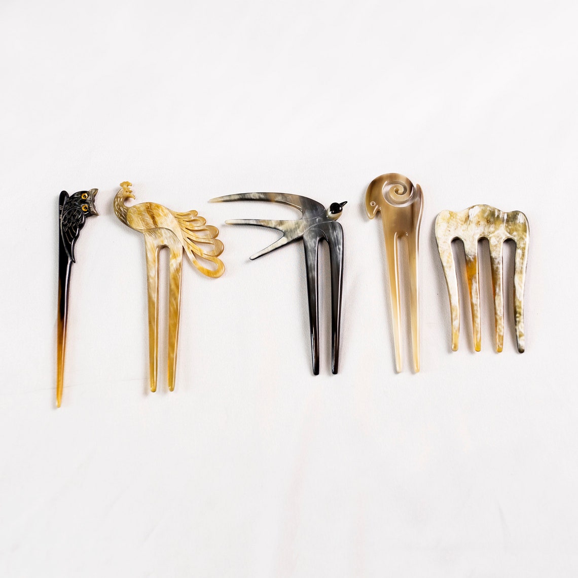 Set 5 Horn Hair Fork for Women Hair Stick for Buns Hair Sticks Etsy