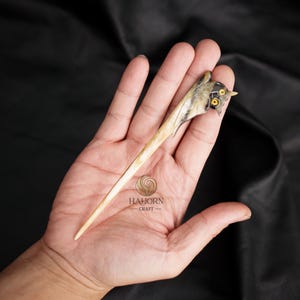 Owl Horn Hair Sticks For Women Hair Stick For Buns Hair Sticks For Long Hair Hair Accessories Hair Pick For Women