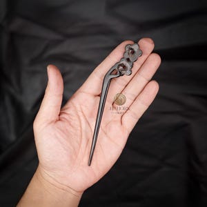 Handmade Buffalo Horn Cherry Blossom Hair Stick - Unique Natural Floral Hair Accessory - Color Variations