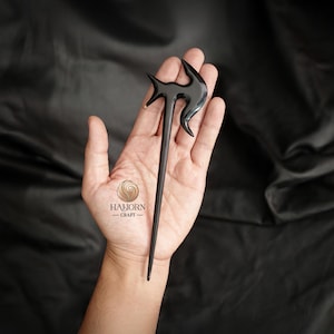 Palillos para el pelo de cuerno para mujer Palillos para el pelo con forma de hacha de guerra para moños Palillos para el pelo para pelo largo Accesorios para el pelo Púa para el pelo para mujer