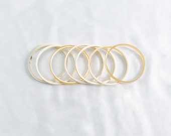 Set of 7 Horn Bangle Bracelets for women Stacking Bracelets For Women Gifts For Her