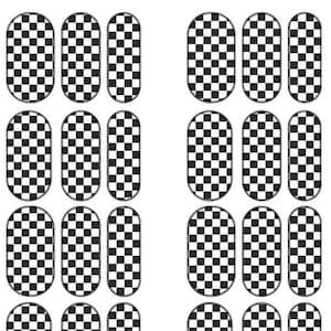 Checkered Race car decals