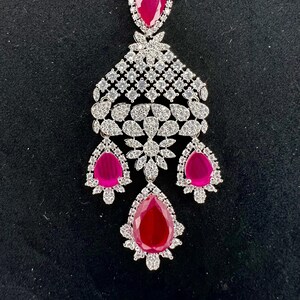 AD Tikka/ American Diamond Tikka/ Indian Jewelry/ Punjabi Jewelry/ Indian Wedding Jewelry/ Punjabi Wedding Jewelry