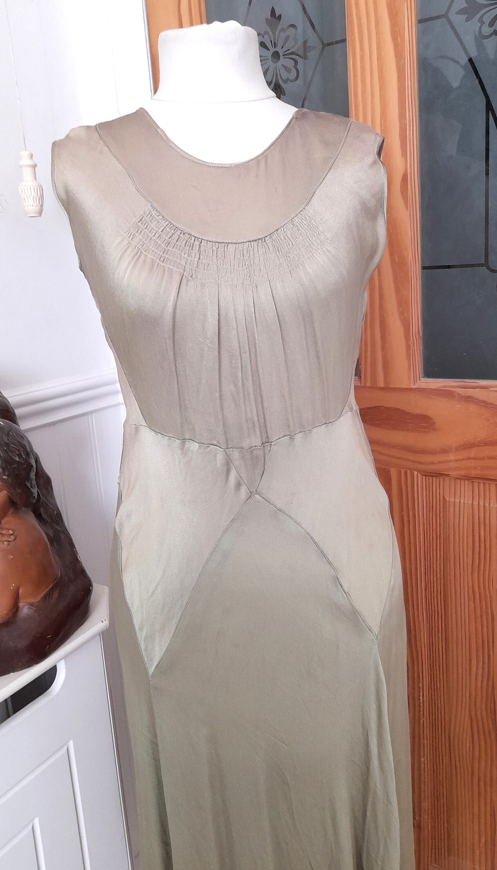 1930's Bias Cut Dress and Bolero Jacket Size UK10 Golden - Etsy