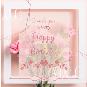 Feliz Aniversário HNL - Cravos Rosa