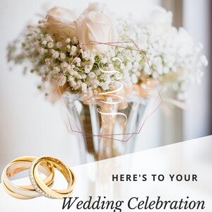 Cartões de felicitações de casamento HNL