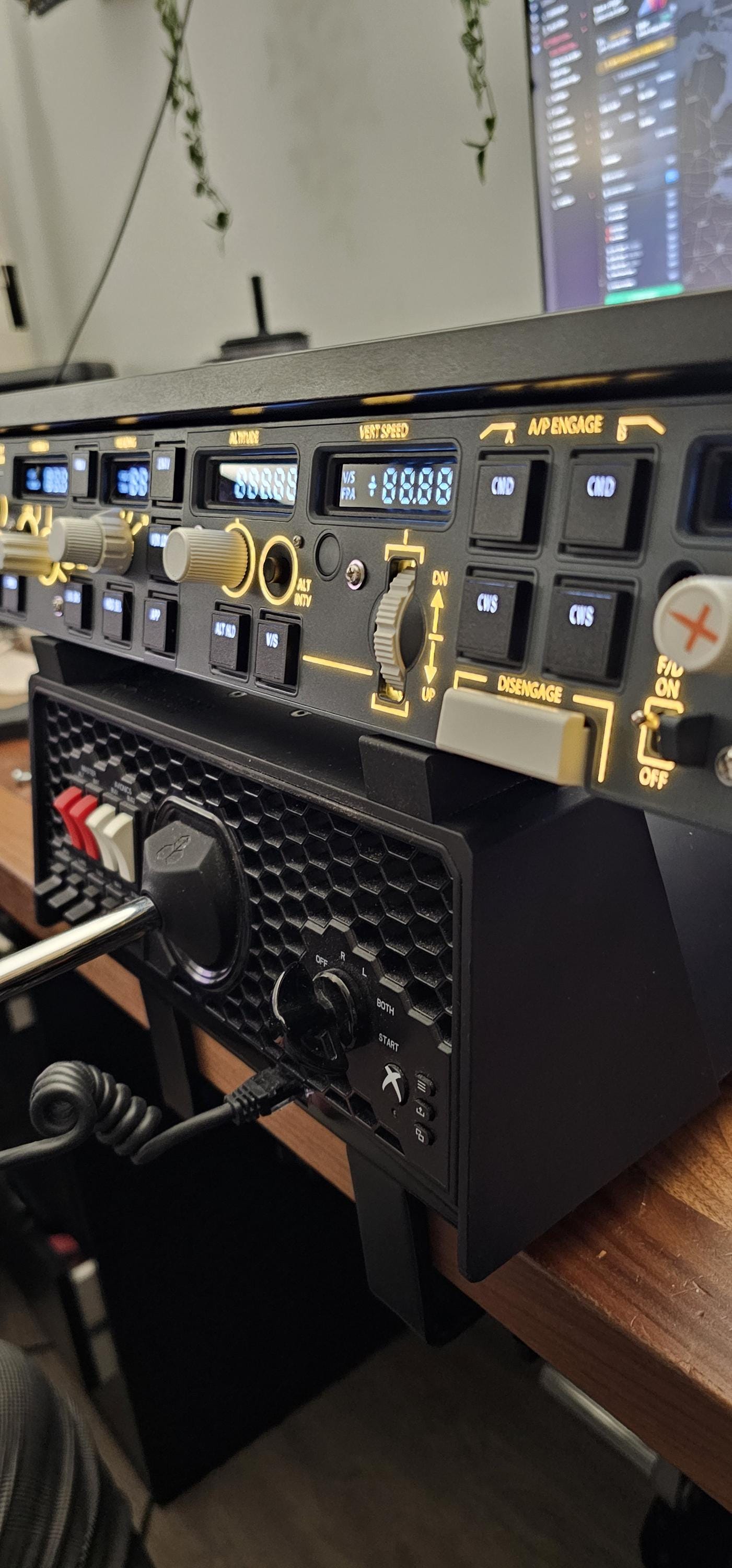 3D Printed Mount for WINCTRL / Winwing Boeing Autopilot Panel