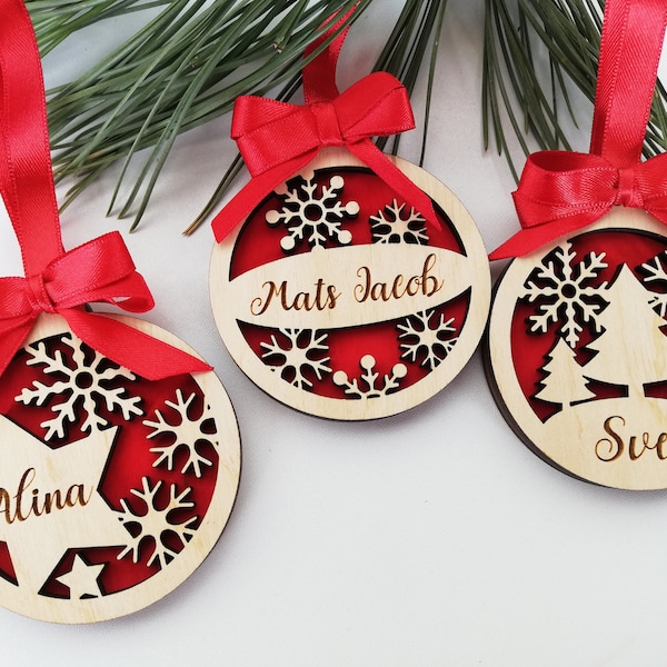 Name Christmas Ornament Etsy