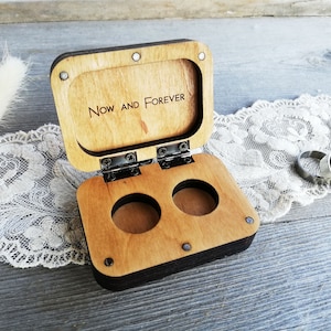 Ring Box für Hunde, Ring Box für Hundehalsbänder für die Hochzeitszeremonie, Ringhalter aus Holz für Ringträger von Haustieren Bild 7