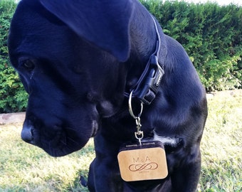 Porte-alliances personnalisé pour chien, boîte à bagues pour colliers de chien pour cérémonie de mariage, porte-alliances en bois pour animal de compagnie