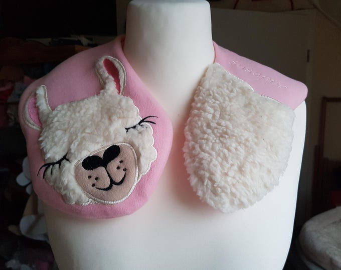Featured listing image: Heating pad, animal, physiotherapy, Easter gift, Mother's Day gift, spa & relaxation, cervical spine shoulder and neck pillow, Mother's Day, migraine, alpaca, llama