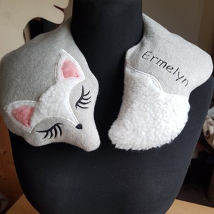 Grain fox, shoulder neck pillow, heat therapy, cold therapy, microwave, freezer, soothing, gift, personalized, joy, love