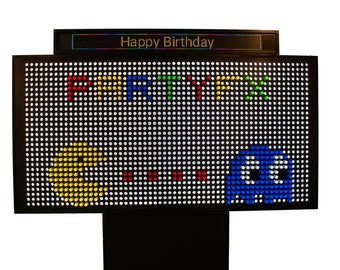 Six Foot Programmable LED Sign - Giant Lite Brite Topper - Control Tablet Included
