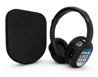 Custom Photo or Logo Bluetooth Over-Ear Stereo Headphones Wireless with Case