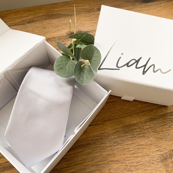 Tie Box - Gift Box for Bridal Party, Groomsmen, Best Man etc | Wedding Gift box