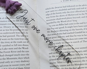 Just One More Chapter Acrylic Bookmark | Book Lover Gift