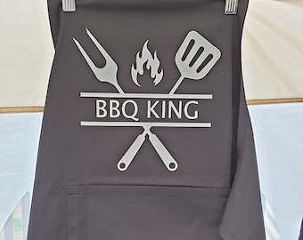 BBQ Apron | Personalized Grilling Apron, Cotton Blend