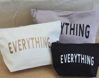 Cotton Everything Pouch | Makeup Bag