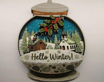 Christmas door sign,home decoration svg,yuletide, gift for her,holiday wall decor,holiday themed laser file design,hello winter