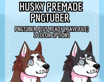 Husky Premade PNGTuber+ Avatar