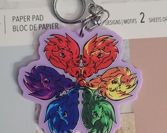 Worm King Keychain