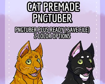 Cat Premade PNGTuber+ Avatar