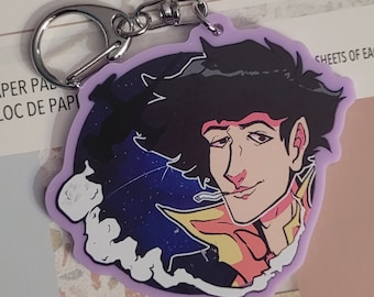 Space Cowboy Bust Keychain