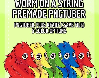 Worm Premade PNGTuber+ Avatar
