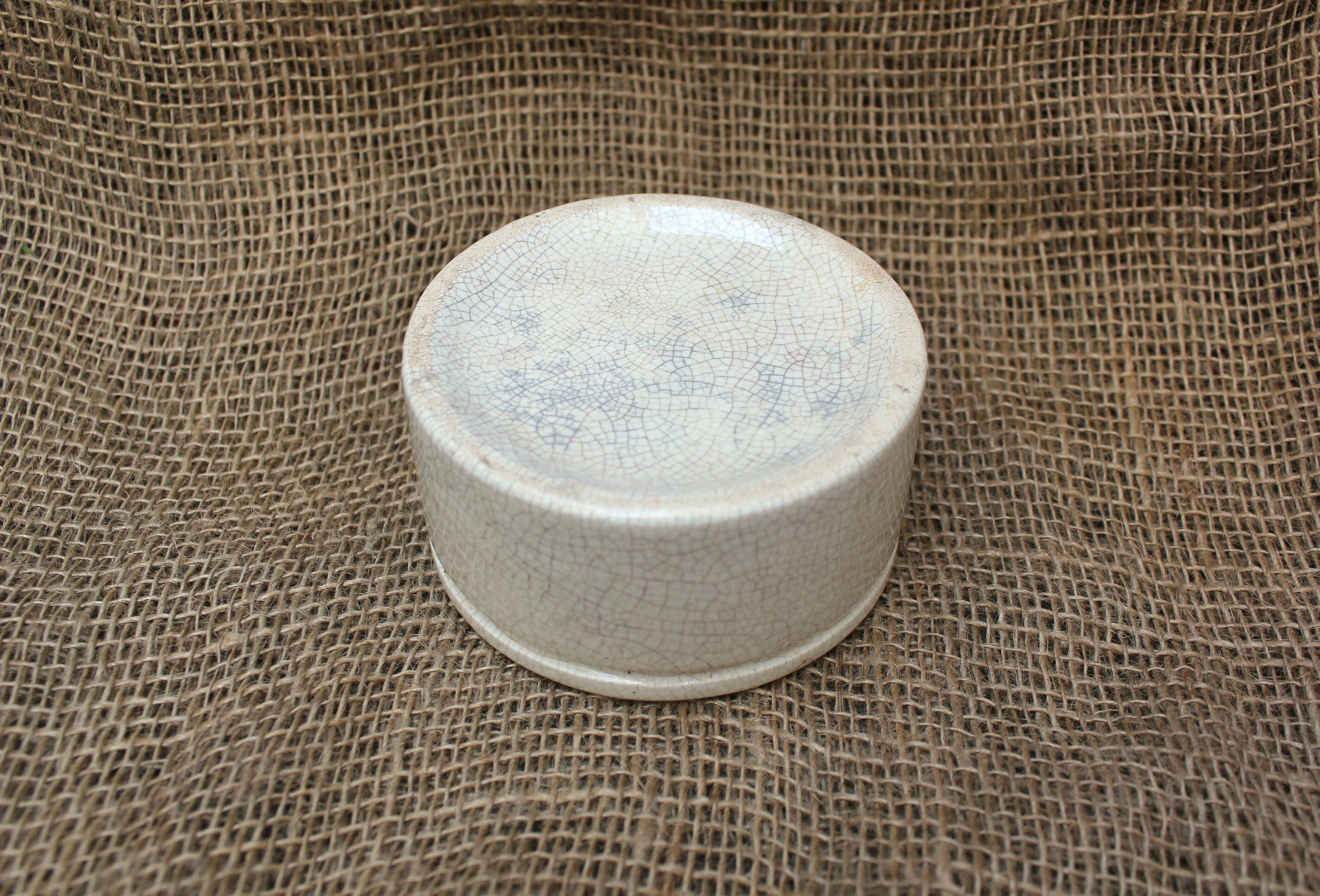 Antique Victorian Pottery Meat Paste Pot Crackle Glaze Serving Etsy