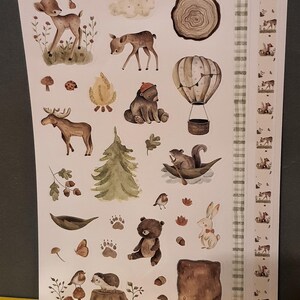 Aufkleber Sticker 30 Aufkleber Boho Camp Scrapbook Kartenherstellung Blitzversand #3