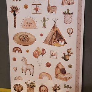 Aufkleber Sticker 32 Aufkleber Boho Camp Scrapbook Kartenherstellung Blitzversand #2