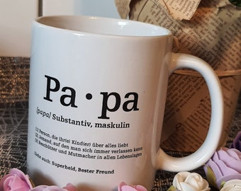 Mug Best Dad Coffee Mug with Synonym 330ml Dad Daddy Father Birthday Gift Express Delivery Children Birth Announcement