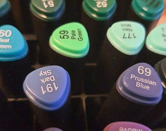 Decotime Aqua-Marker Doppelte Spitze - 50 Aquarellstifte Mit Stapelschale