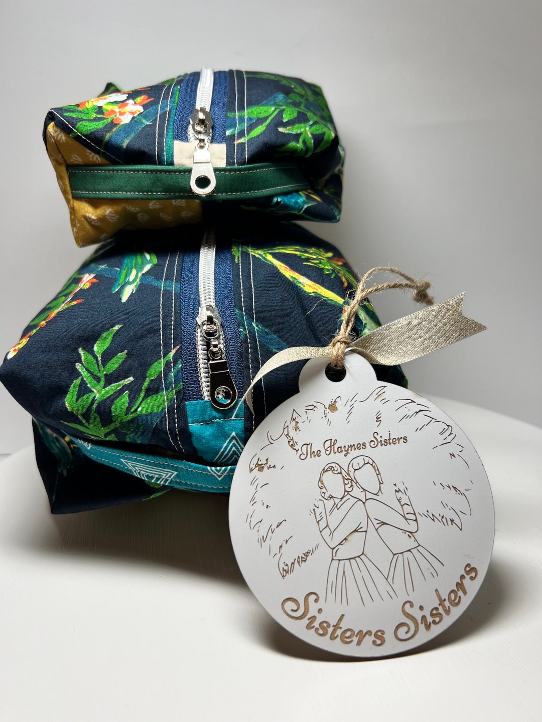 Fabric Bags Gift Set With Pictures of Birds set of 2 and Etsy