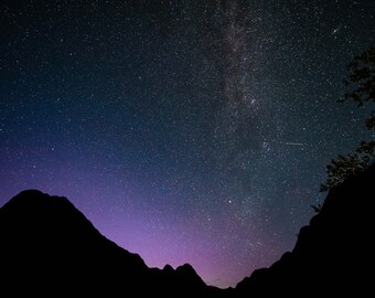 Night sky and stars Fine art print Canvas print