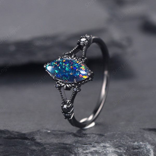 Opal Engagement Ring - Etsy