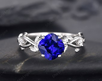 Oval cut 3.10 ct sapphire 14kt yellow gold wedding ring size7.5