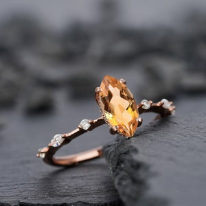 Citrine marquise ring best sale